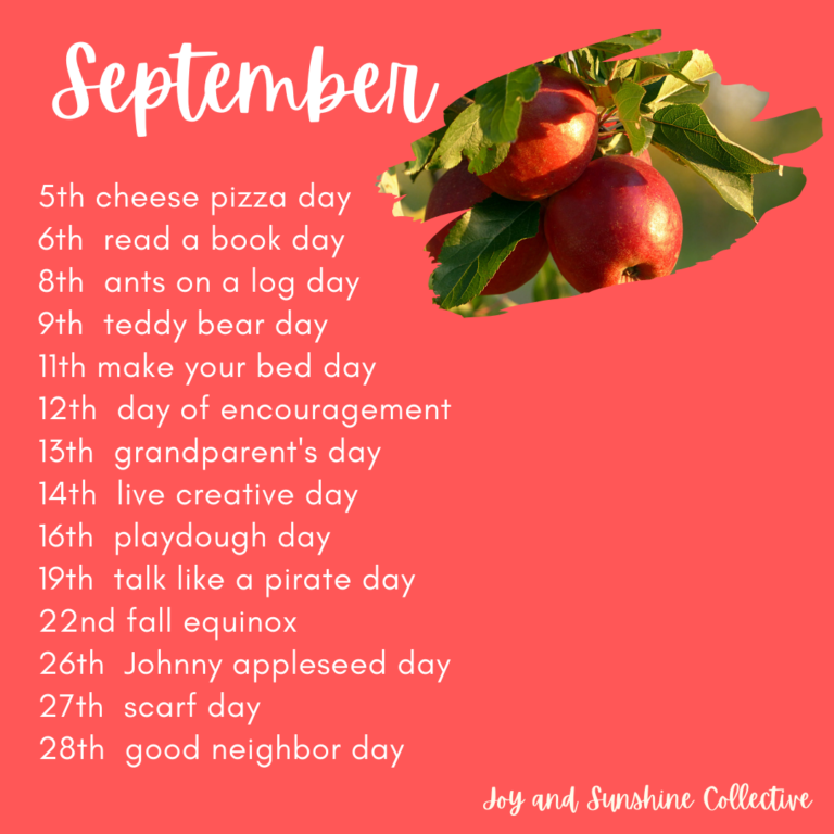 Let’s Celebrate National US Holidays for September