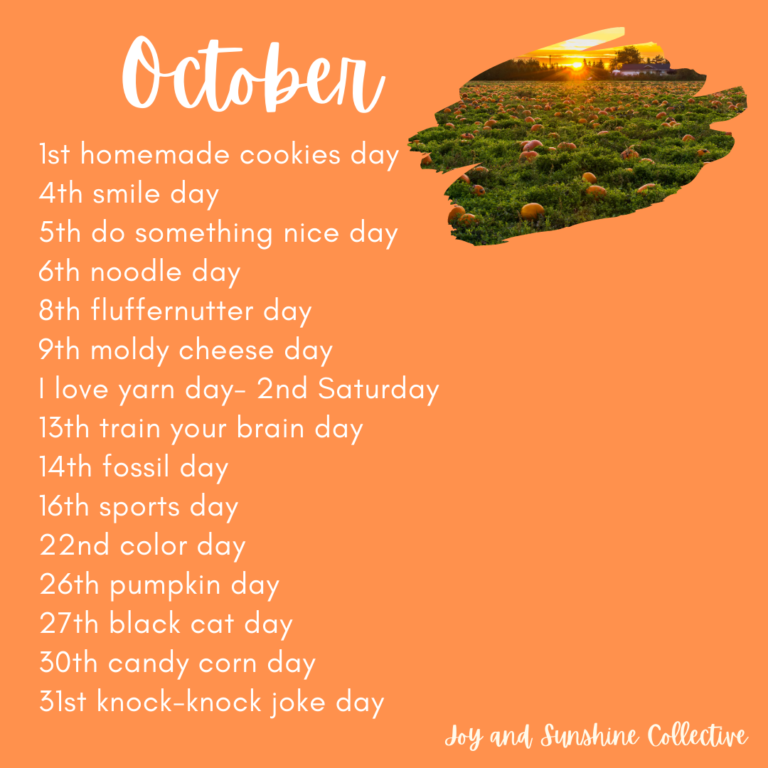 Let’s Celebrate National US Holidays in October