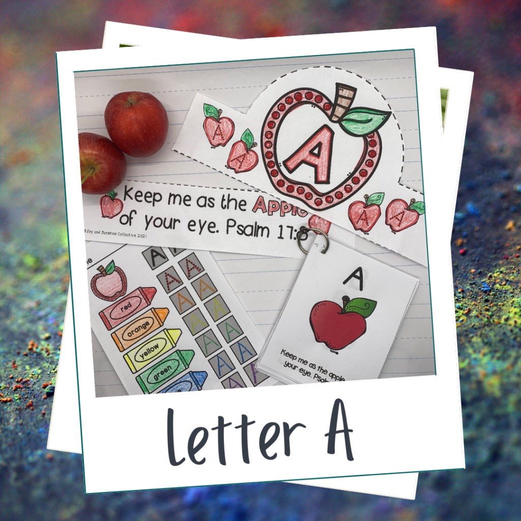 Bible lessons for preschoolers, letter A