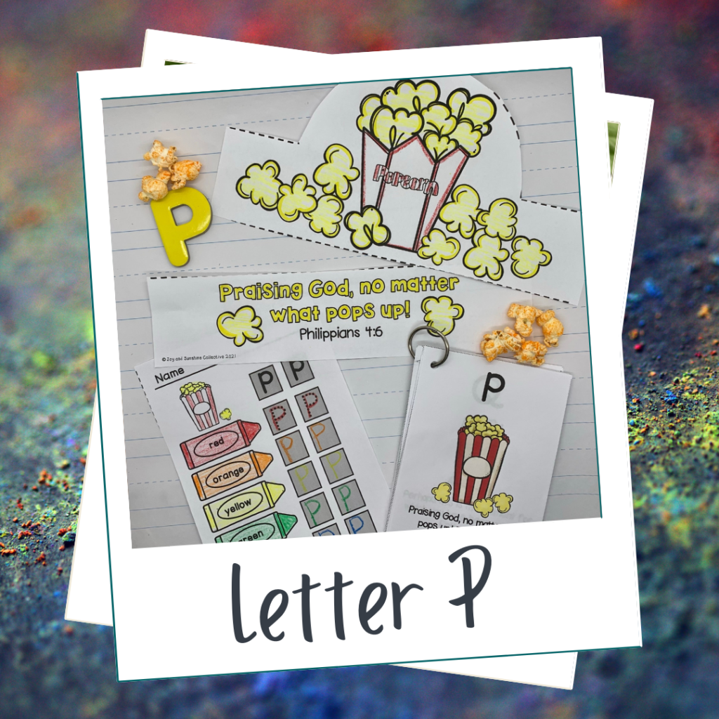 Bible lessons for preschoolers, letter P