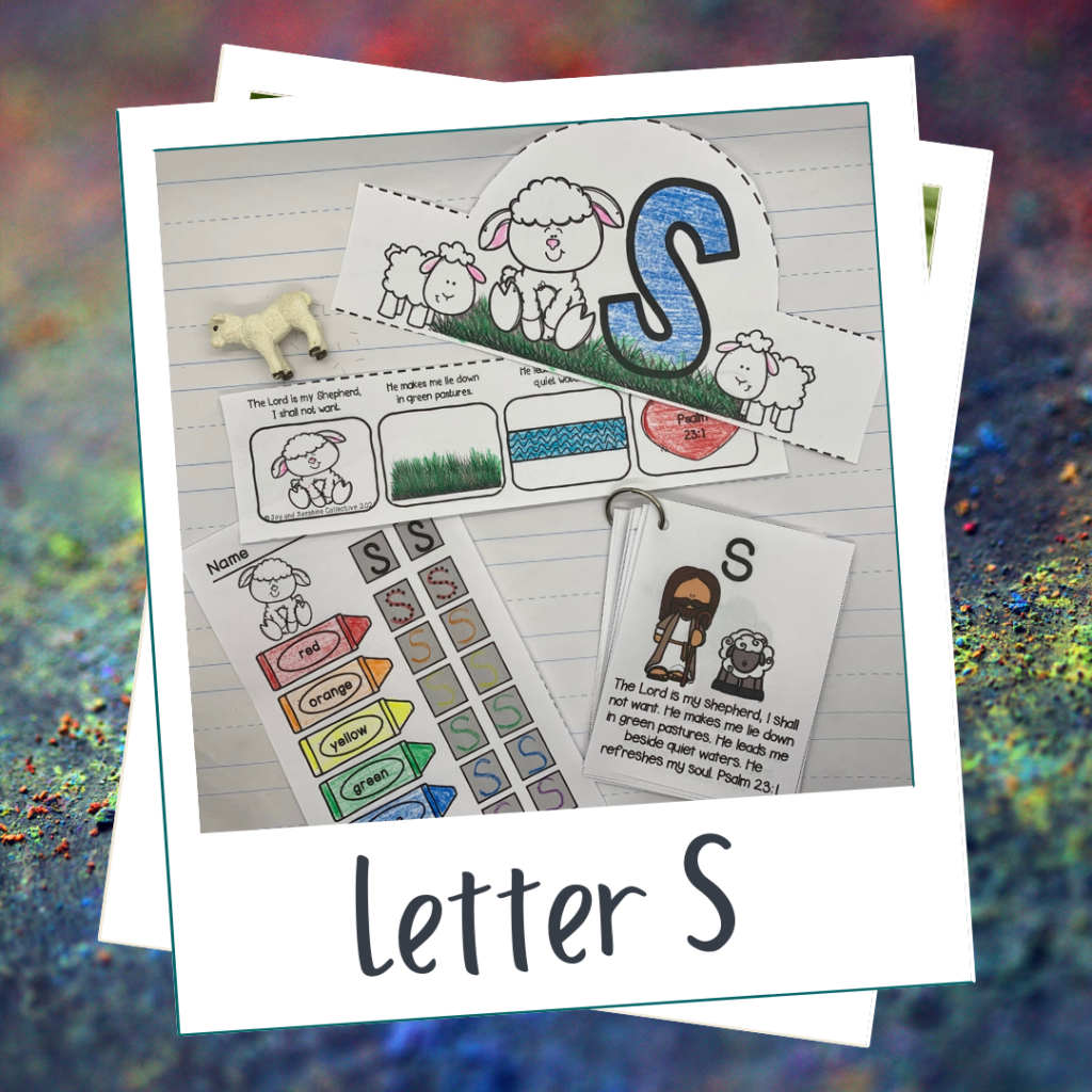 Bible lessons for preschoolers, letter S