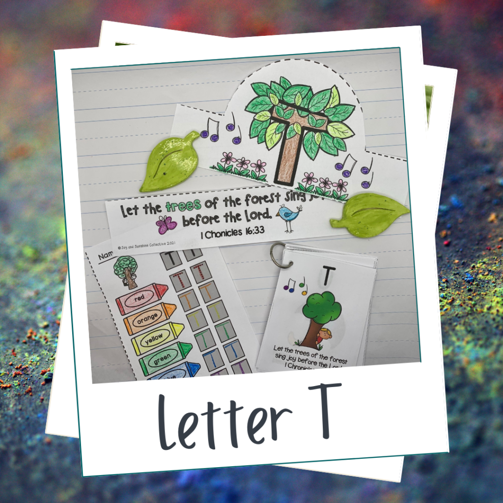 Bible lessons for preschoolers, letter T
