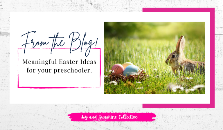 Are you looking for meaningful Easter activities for Preschoolers?